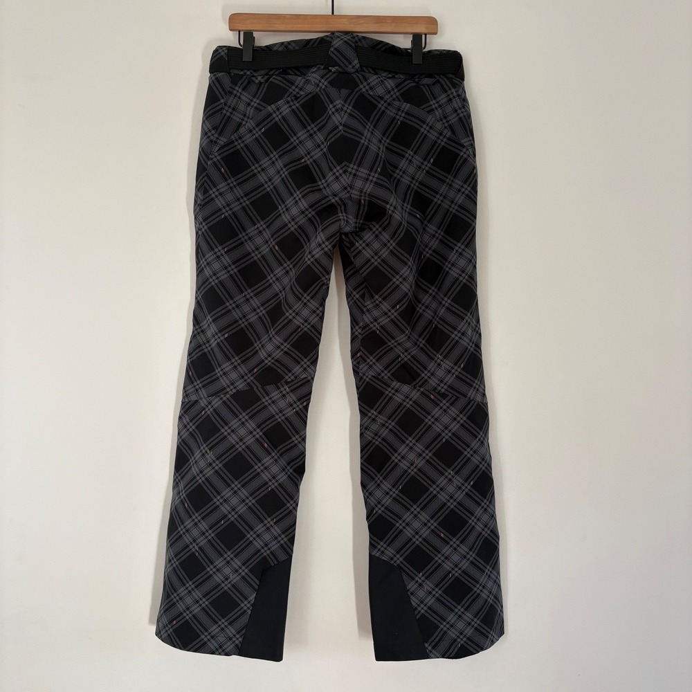 Kjus Womens Ski Snow Pants Plaid Check Belted 40(L) Dermizax EV Waterproof - Picture 11 of 14